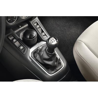 Schalthebelknauf BVM5 Schaltgetriebe Peugeot - leder schwarz und aluminium