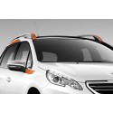 Side of side stickers ORANGE for the upper area Peugeot 2008