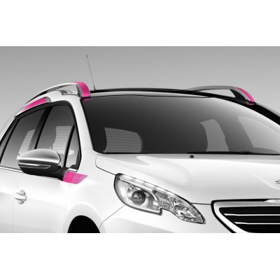 Side of side stickers PINK for the upper area Peugeot 2008