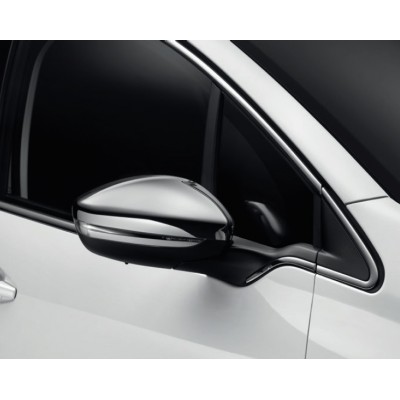 Set of 2 protection shells CHROME for exterior rear view mirrors Peugeot - 208, 2008