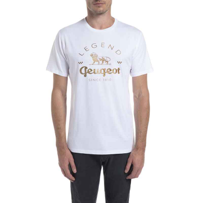 Men's White t-shirt Peugeot LEGEND