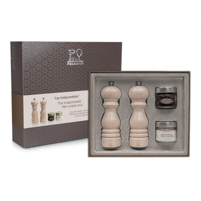 Peugeot Darčekový set mlynčekov na korenie a soľ Paris U Select, biela lazura 18 cm