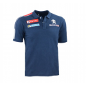 Męska oficjalna koszulka polo ciemnoniebieska Peugeot Sport