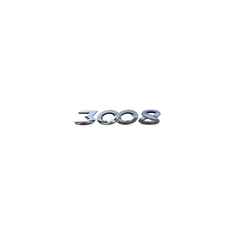 Badge "3008" rear Peugeot - New 3008 (P84)