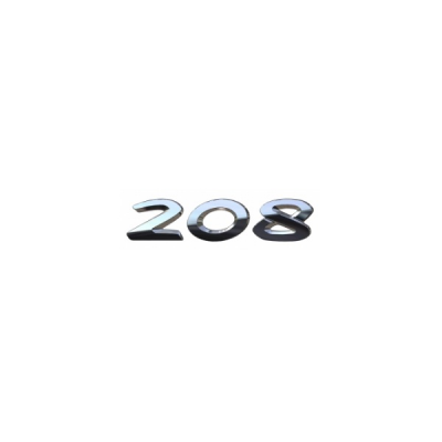 Badge "208" rear Peugeot 208