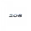 Badge "208" rear Peugeot 208