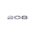 Štítek "208" zadní část vozu Peugeot 208 (P21)
