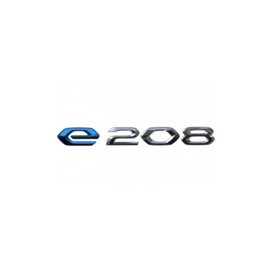 Badge "e-208" hinten Peugeot e-208 (P21)