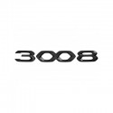 Štítok "3008" predná časť vozidla ČIERNY Peugeot 3008 SUV (P84) 2020