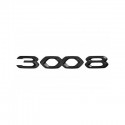 Badge "3008" rear BLACK Peugeot 3008 SUV (P84) 2020
