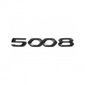 Štítok "5008" zadná časť vozidla ČIERNY Peugeot 5008 SUV (P87) 2020