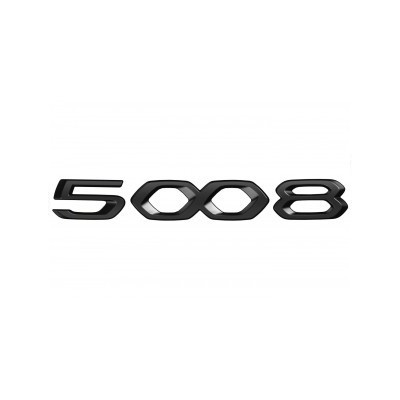 Štítok "5008" predná časť vozidla ČIERNY Peugeot 5008 SUV (P87) 2020