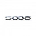 Štítok "5008" zadná časť vozidla ŠEDÝ Peugeot 5008 SUV (P87) 2020