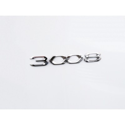 Monograma "3008" trasero GRIS Peugeot 3008 SUV (P84) 2020