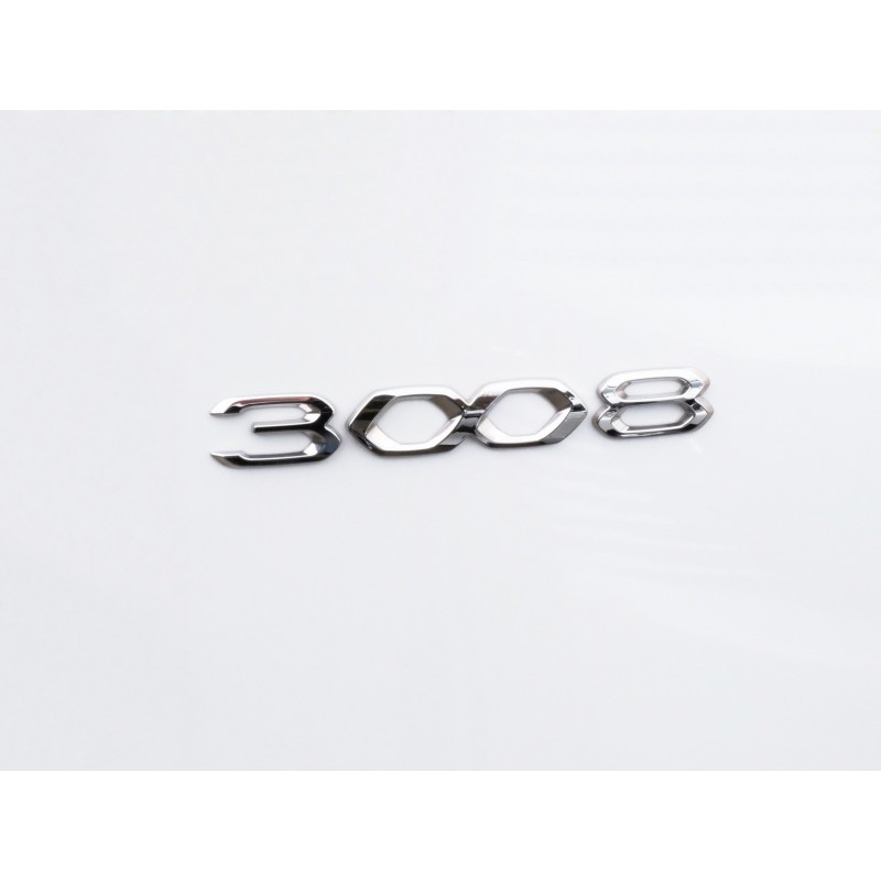 Badge "3008" rear GREY Peugeot 3008 SUV (P84) 2020