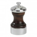 Peugeot PALACE patiné Salt Mill - wood and silver-plated metal, 10 cm
