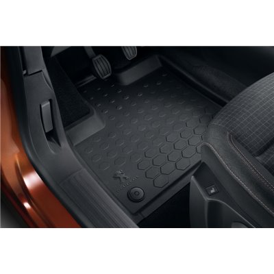 Set of rubber floor mats for RHD Peugeot Rifter