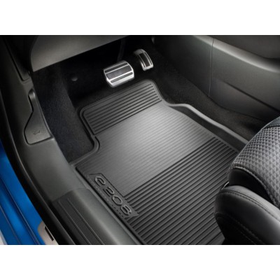 Set of shaped rubber floor mats Peugeot e-208 (P21) for RIGHT HAND DRIVE