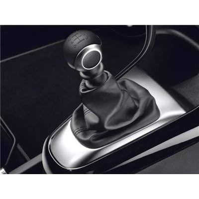 Schalthebelknauf BVM6 Schaltgetriebe schwarzes Leder und Chrom Peugeot