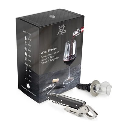 Peugeot gift set of Clavelin corkscrew + special Arum funnel