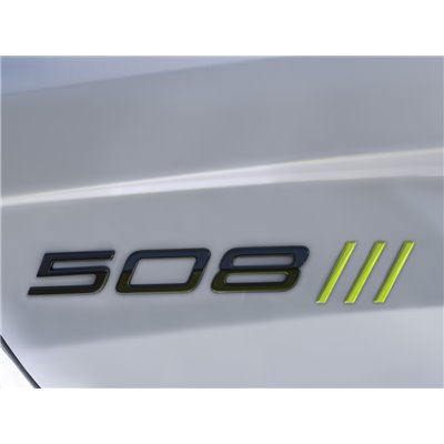 Badge "508" rear BLACK Peugeot 508 (R8) 2023