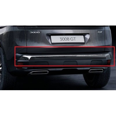 Heckstoßstangenschutz verchromt Peugeot 3008 SUV (P84)