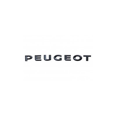 Štítek "PEUGEOT" zadní část vozu ČERNÝ Peugeot 508 (R8)