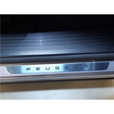Komplet nakładek na progi drzwi przednich Peugeot 308, 3008, 408, 2008, Partner, Expert