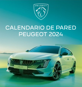 Calendario oficial de pared Peugeot 2024